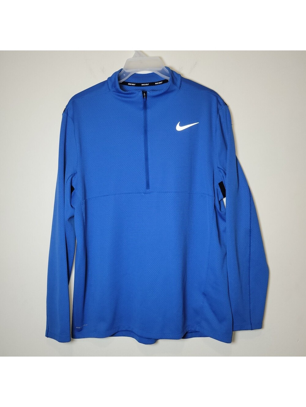 Nike Golf AeroReact 1/4 Zip Pullover Men's XL Blue Long Sleeve Activewear Top